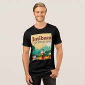  Honduras INTIBUCA Retro poster Tri-Blend Shirt (Vorderseite voll)