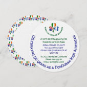 Honduras Irish American Kleeblatt Birthday Einladung (Vorne/Hinten)