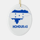 HONDURAS-KARTE KERAMIKORNAMENT (Rechts)