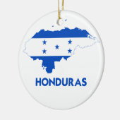 HONDURAS-KARTE KERAMIKORNAMENT (Links)