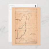 Honduras Map (Belize) ca. 1867 Postkarte (Vorne/Hinten)