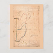 Honduras Map (Belize) ca. 1867 Postkarte (Vorderseite)