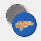 Honduras Map Magnet (Vorderseite/Rückseite)