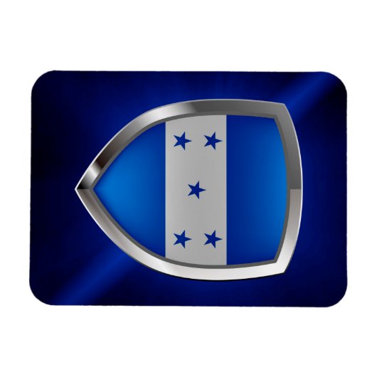 Honduras Metallic Emblem Magnet (Horizontal)