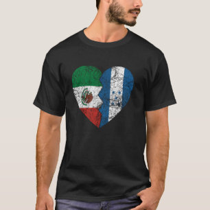 Honduras mexikanische Flaggen Herz Mexiko Honduras T-Shirt