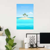 Honduras Minimal Reiseplakat Poster (Heimbüro)
