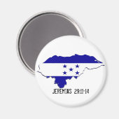Honduras Mission Jeremias 29:11-14 - Maßgeschneide Magnet (Vorderseite/Rückseite)