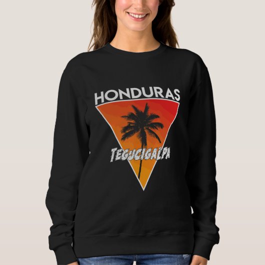 Honduras mit sonnigen Farben Sweatshirt (Vorderseite)