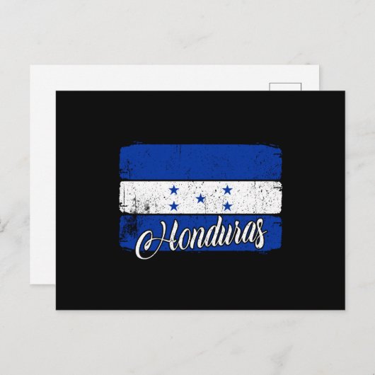 Honduras National Flag Honduras Postkarte (Vorne/Hinten)