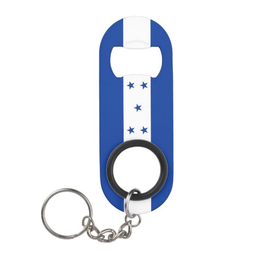 Honduras National Pride Patriotic Mini Flaschenöffner (Vorderseite)