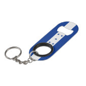 Honduras National Pride Patriotic Mini Flaschenöffner (Vorderseite Schrägansicht)