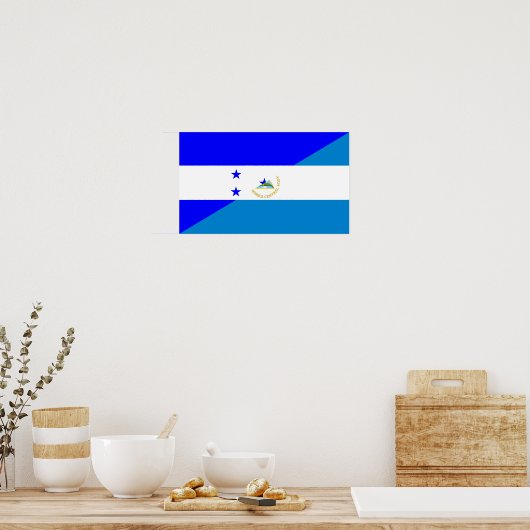 honduras nicaragua Halbfahresymbol Poster (Küche)