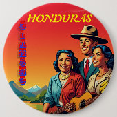  Honduras OLANCHO Retro poster Button (Vorderseite)