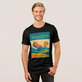  Honduras OLANCHO Retro poster Tri-Blend Shirt (Vorderseite voll)