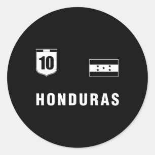 Honduras Outfit Blau Honduras Bekleidungsdesign St Runder Aufkleber