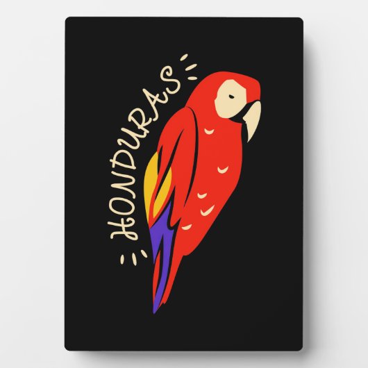 Honduras Parrot Fotoplatte (Vorderseite)