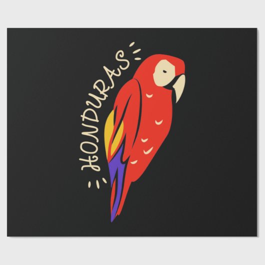 Honduras Parrot Geschenkpapier (Flach)
