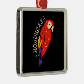 Honduras Parrot Ornament Aus Metall (Rechts)