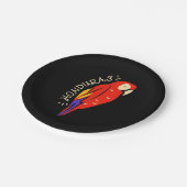 Honduras Parrot Pappteller (Schrägansicht)