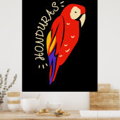 Honduras Parrot Poster (Küche)