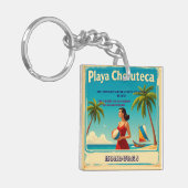  Honduras PLAYAS CHOLUTECA Retro poster Schlüsselanhänger (Vorderseite links)