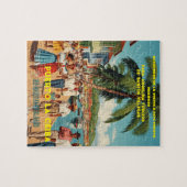  Honduras Puerto LA CEIBA Retro poster Puzzle (Horizontal)