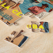 Honduras Puerto LA CEIBA Retro poster Puzzle (Seite)