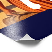  Honduras Puerto Tela Retro poster (Ecke)