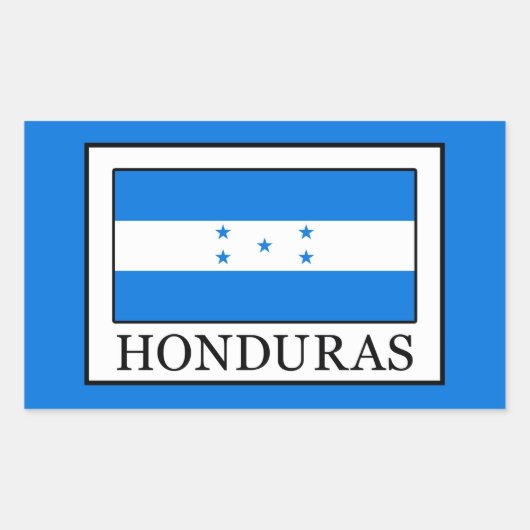Honduras Rechteckiger Aufkleber (Vorderseite)