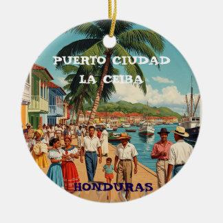 Honduras Recuerdos de Nuestros Viajes Keramik Ornament