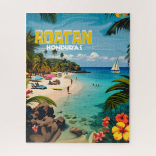 Honduras Reise Vintage Retro Poster Puzzle