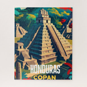 Honduras Reise Vintage Retro Poster Puzzle