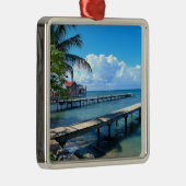 Honduras - Roantan Beach, Ornament Aus Metall (Rechts)