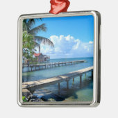 Honduras - Roantan Beach, Ornament Aus Metall (Links)