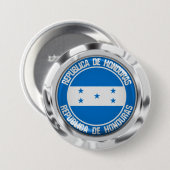 Honduras Round Emblem Button (Vorne & Hinten)