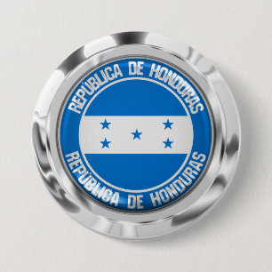 Honduras Round Emblem Button