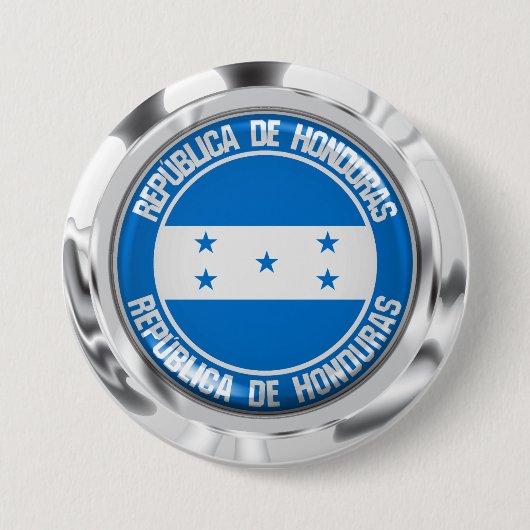 Honduras Round Emblem Button (Vorderseite)