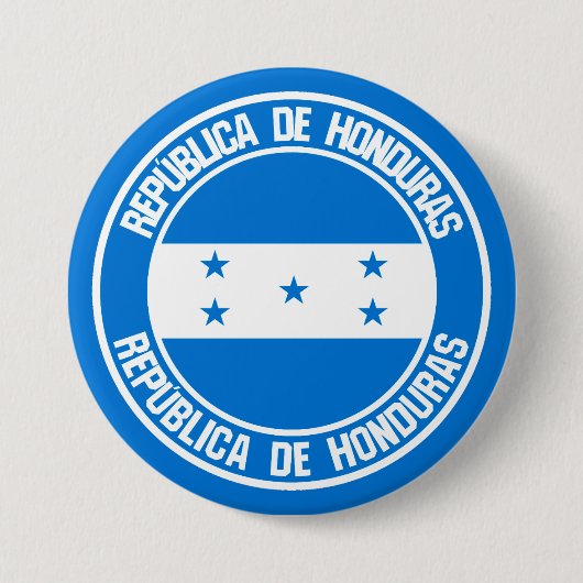 Honduras Round Emblem Button (Vorderseite)