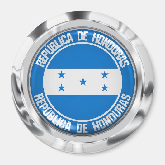 Honduras Round Emblem Magnet (Vorne)
