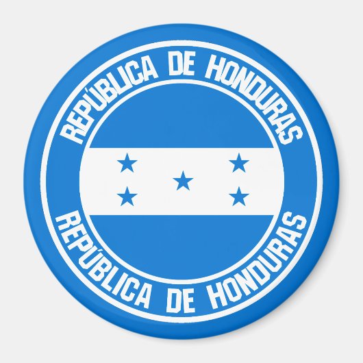 Honduras Round Emblem Magnet (Vorne)