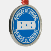 Honduras Round Emblem Ornament Aus Metall (Rechts)