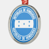 Honduras Round Emblem Ornament Aus Metall (Links)