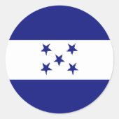 Honduras Runder Aufkleber (Vorderseite)