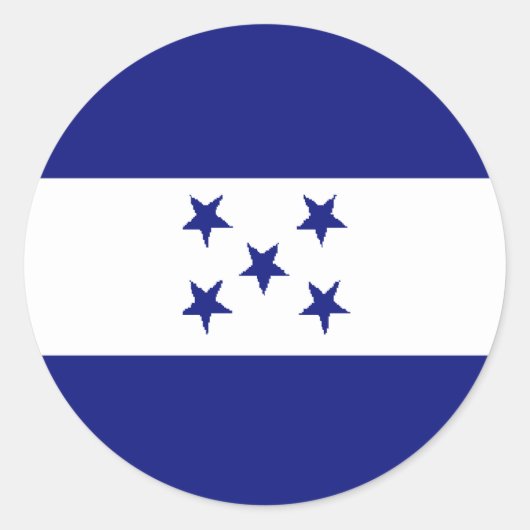 Honduras Runder Aufkleber (Vorderseite)