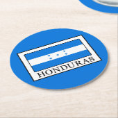 Honduras Runder Pappuntersetzer (Angewinkelt)