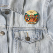  Honduras  SAN PEDRO SULA  Retro poster Button (Beispiel)