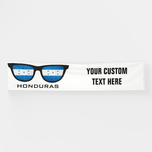 Honduras Shades benutzerdefinierte Text- und Farbb Banner (Horizontal)