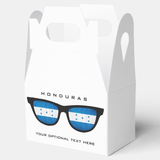 Honduras Shades benutzerdefinierte Text- und Farbf Geschenkschachtel (Geöffnet)