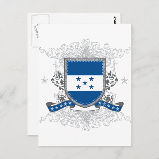 Honduras Shield Postkarte (Vorne/Hinten)