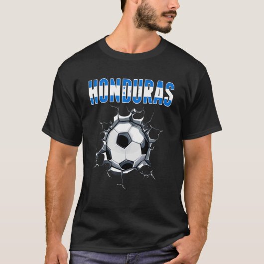 Honduras Soccer Fans - Honduras Football in Cracke T-Shirt (Vorderseite)